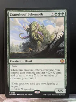 Tarkir Dragonstorm CRATERHOOF BEHEMOTH (Recent Pull, Brand New, Unplayed) - Image 1
