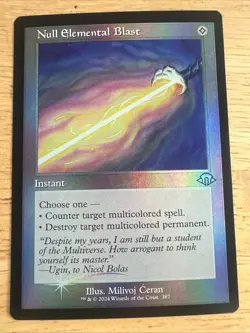 MTG Magic The Gathering Null Elemental Blast Foil Retro Frame Instant Commander - Image 1