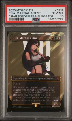 2025 MTG FINAL FANTASY COMMANDER #0214 TIFA, MARTIAL ARTIST PSA 10 - Image 1