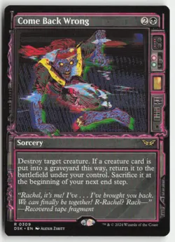 Come Back Wrong (Showcase) Duskmourn: House of Horror Rare - Image 1