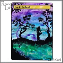 Exotic Orchard Alter - Hand Painted MTG Altered Art Magic the Gathering - Image 1