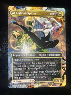 Gwen Stacy/ghost Spider Borderless Non Foil MTG Marvel's Spider-Man #0202 Magic - Image 2