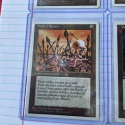 Lot of (4) 1995 Magic The Gathering MTG Wall Of Spears Authentic & Official - Image 3