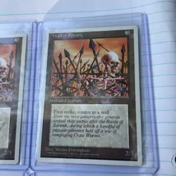 Lot of (4) 1995 Magic The Gathering MTG Wall Of Spears Authentic & Official - Image 5