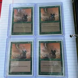 Lot of (4) 1995 Magic The Gathering MTG Desert Twister - 4th Edition Authentic - Image 1