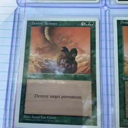 Lot of (4) 1995 Magic The Gathering MTG Desert Twister - 4th Edition Authentic - Image 4