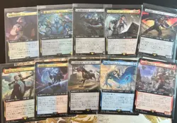 MTG Magic the Gathering Final Fantasy Lot Of 10 Borderless Cards AUC 4 - Image 1
