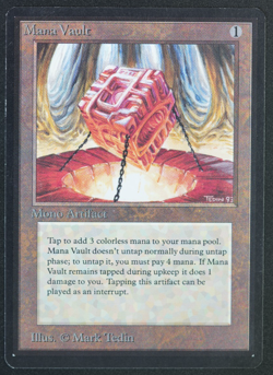 Mana Vault Beta MTG Card Magic: the Gathering 1993 - Image 1