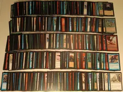 Vintage 1998 MTG Magic the Gathering Exodus 1000 Card Collection Lot - Image 1