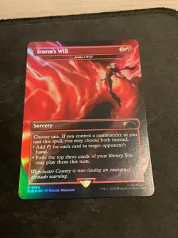 Storm's will rainbow foil mtg - Image 1