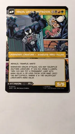 MTG Eddie Brock #0224 Borderless Mythic Marvel’s Spider-Man (SPM) - Image 2