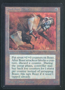 Clockwork Beast Beta MTG Card Magic: the Gathering 1993 - Image 1