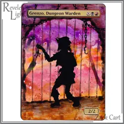 Grenzo, Dungeon Warden Alter - Hand Painted MTG Altered Art Magic the Gathering - Image 1