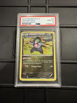 2012 POKEMON B&W DRAGON VAULT #14 FRAXURE-HOLO PSA 9 - Image 1