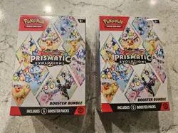 Prismatic Evolutions Booster Bundles Pokemon TCG Scarlet & Violet (Lot of 2) NEW - Image 1
