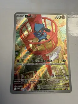 Riolu Pokemon Center Stamped Mega Evolution Promo Black Star NM 10 010 English - Image 1