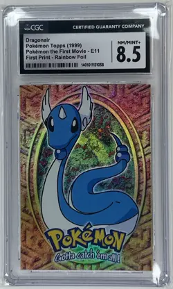 Pokemon-1999 TOPPS Dragonair #148 The First Movie - Rainbow Foil-CGC 8.5 - Image 1