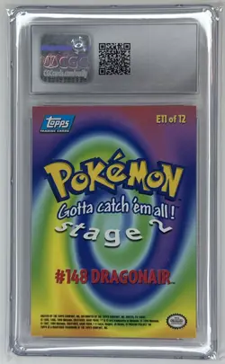 Pokemon-1999 TOPPS Dragonair #148 The First Movie - Rainbow Foil-CGC 8.5 - Image 2