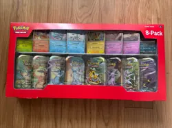 Pokemon TCG Prismatic Evolutions Costco 8 Mini-Tin Bundle w/ Promo Cards NEW - Image 1