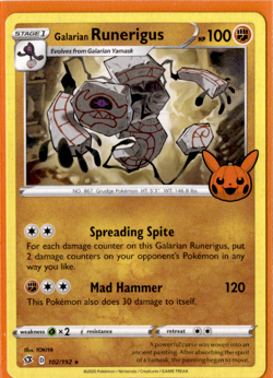Galarian Runerigus - 102/192 - Pokemon Trick or Trade - Image 1