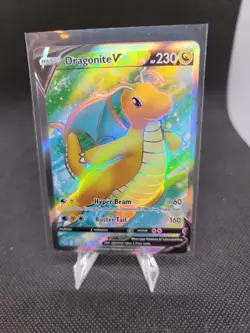 Pokemon TCG Dragonite V (Full Art) Pokemon GO 076/078 Holo Ultra Rare - Image 1