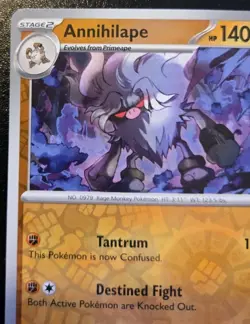 Annihilape 100/191 Reverse Holo Uncommon Scarlet & Violet Surging Sparks Pokemon - Image 2