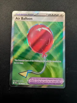 Pokemon TCG Air Balloon 166/132 Me01: Mega Evolution Ultra Rare Holo - Image 1