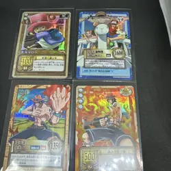 Carddass Hyper Battle Luffy Pirates Adventure Ace 4‑Card Set Japanese - Image 1