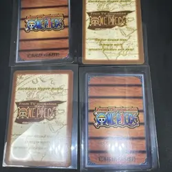 Carddass Hyper Battle Luffy Pirates Adventure Ace 4‑Card Set Japanese - Image 2