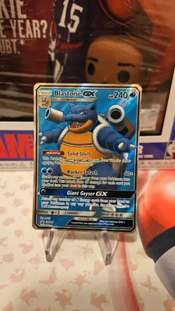 2019 Blastoise GX SM189 Black Star Promo Full Art Pokemon Card - Image 1