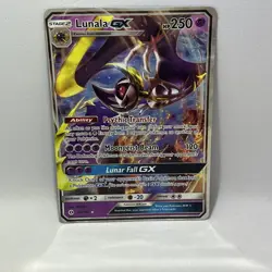 Pokemon Lunala GX TCG Sun & Moon Base Set Holo Ultra Rare Card 66/149 - Image 1