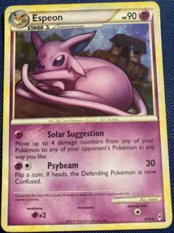 Pokemon Espeon Holo Rare TCG Card 4/95 Call of Legends Series 2011 - Image 1