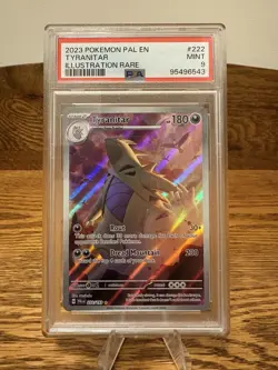 Tyranitar Illustration Rare Sv02: Paldea Evolved Card 222/193 PSA 9 - Image 1