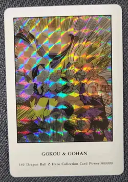 Dragon Ball Z HERO COLLECTION Prism Card 149 Goku & Gohan - Image 1