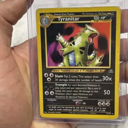Tyranitar 31/75 Non Holo Pokemon Neo Discovery 2001 Vintage HP/MP Rare Card TCG - Image 1