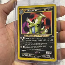 Tyranitar 31/75 Non Holo Pokemon Neo Discovery 2001 Vintage HP/MP Rare Card TCG - Image 2