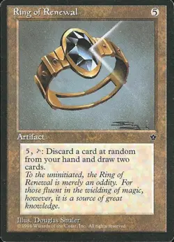 Ring of Renewal - Medium Play MTG Fallen Empires - Image 1