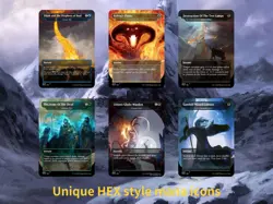 MTG Commander - LOTR-Inspired - 100 Full Art Cards + Bonus (Without Box) - Image 3