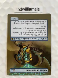 Master of Etherium MtG Elspeth vs. Tezzeret Altered Art Extended & Borderless - Image 2