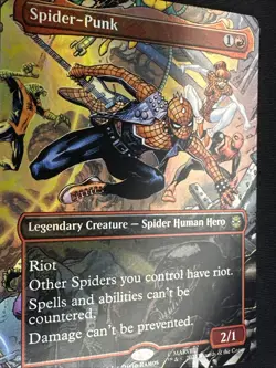 🔥 Spider-Punk (Borderless Foil) - 0207 - Marvel's Spider-Man MTG - NM/M! - Image 3