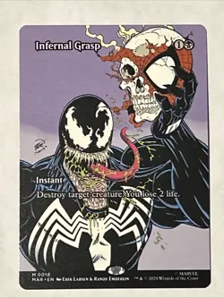 MTG Infernal Grasp Borderless 0018 Mythic - Image 1