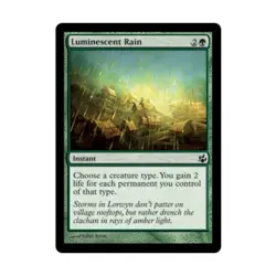 WOTC MtG Morningtide Luminescent Rain (C) (Foil) NM - Image 1