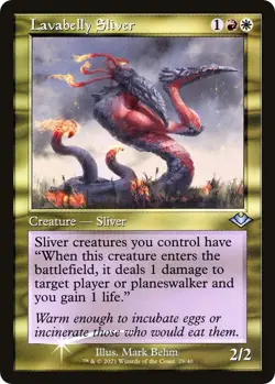 Lavabelly Sliver (Retro Frame) FOIL NM #29 Modern Horizons MTG - Image 1