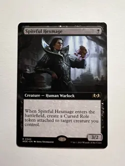 Spiteful Hexmage - EXTENDED ART - MTG Wilds of Eldraine - NM - Image 1