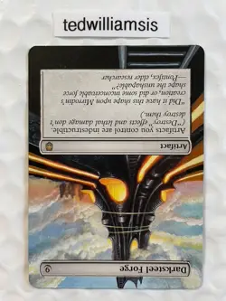 Darksteel Forge MtG Darksteel Hand Painted Altered Art Extended & Borderless - Image 4