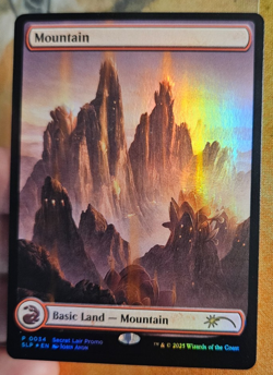 MTG - Mountain - Red Lotus - John Avon - 0034 - FOIL -Promo -NM - MT - Image 2