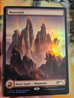 MTG - Mountain - Red Lotus - John Avon - 0034 - FOIL -Promo -NM - MT - Image 3