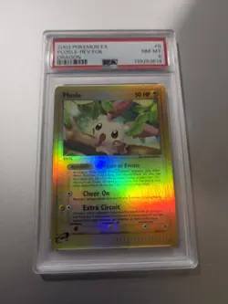 2003 Pokemon EX Dragon Plusle Holo #8 PSA 8 Near Mint - Image 2
