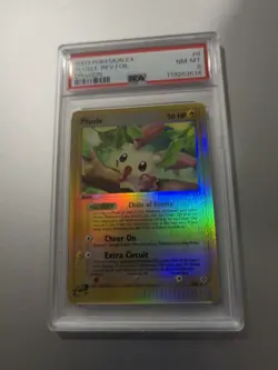 2003 Pokemon EX Dragon Plusle Holo #8 PSA 8 Near Mint - Image 3