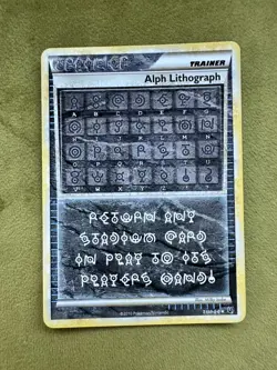 2010 Pokemon Alph Lithograph Undaunted #Three Lightly Played - Image 1